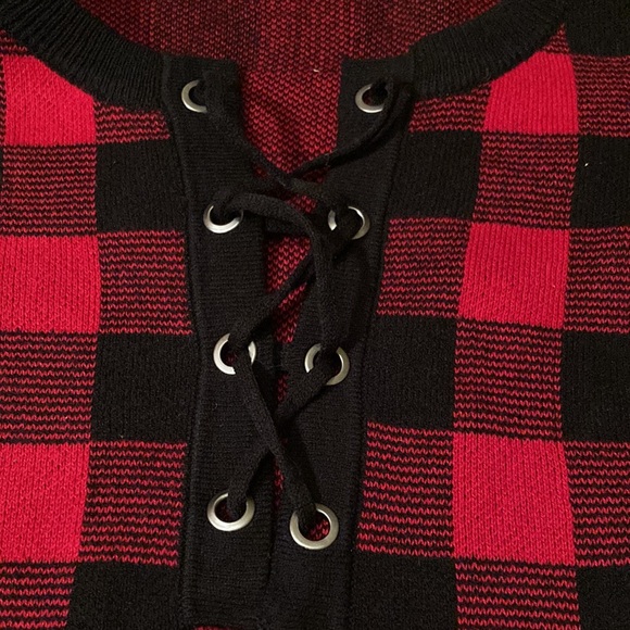 CHAPS. Red and black sweater. Size 1X. NWT - Picture 6 of 8